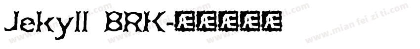 Jekyll BRK字体转换